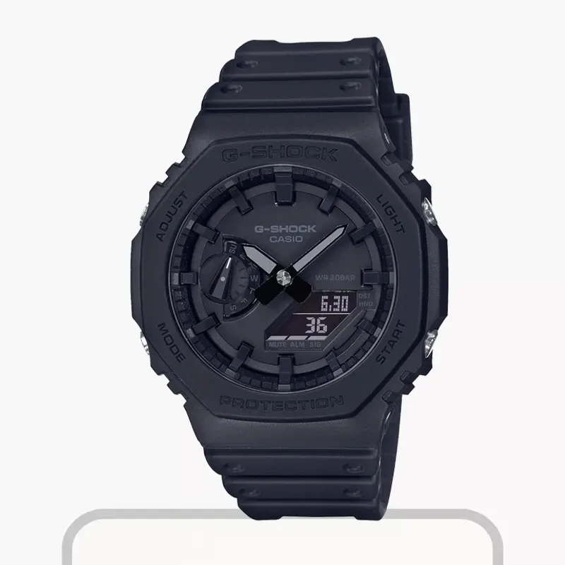 Casio G-Shock Carbon Core Guard Black Carbon Men's Watch- GA-2100-1A1